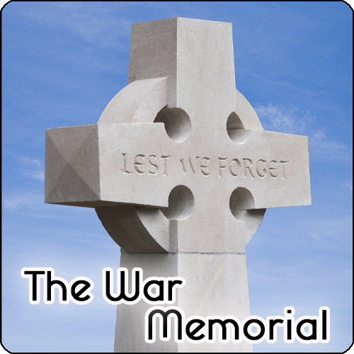 Icon to link to the story of our War Memorial. Opens a new window.
